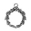 Zinc Alloy Christmas Pendants, Christmas Wreath, Christmas jewelry cadmium free Approx 3.5mm, Approx 