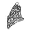 Zinc Alloy Message Pendants, Polygon, plated cadmium free Approx 3.5mm, Approx 