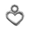Zinc Alloy Heart Pendants, plated cadmium free, 8.3mm Approx 3.5mm, Approx 