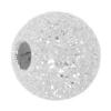 Sterling Silber Sternenstaub Perlen, 925 Sterling Silber, rund, plattiert, Falten, keine, 4mm, Bohrung:ca. 1mm, verkauft von PC