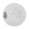 Perles effet sablé en argent pur, argent sterling 925, Rond, Placage, poudre d'étoile, plus de couleurs à choisir, 6mm Environ 1.6mm, Vendu par PC