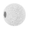Sterling Silver Stardust Beads, 925 Sterling Silver, Round, plated 8mm Approx 2.1mm 