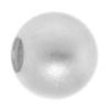 Sterling Silber Sternenstaub Perlen, 925 Sterling Silber, rund, plattiert, Falten, keine, 4mm, Bohrung:ca. 1.5mm, verkauft von PC
