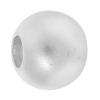 Sterling Silber Sternenstaub Perlen, 925 Sterling Silber, rund, plattiert, Falten, keine, 7mm, Bohrung:ca. 2.8mm, verkauft von PC