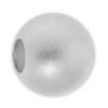 Sterling Silber Sternenstaub Perlen, 925 Sterling Silber, rund, plattiert, Falten, keine, 3mm, Bohrung:ca. 0.9mm, verkauft von PC