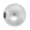Perles effet sablé en argent pur, argent sterling 925, Rond, Placage, poudre d'étoile, plus de couleurs à choisir, 7mm Environ 1.8mm, Vendu par PC