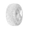 Sterling Silver Stardust Beads, 925 Sterling Silver, Rondelle, plated Approx 1.3mm 