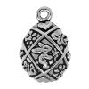 Zinc Alloy Flat Oval Pendants, plated cadmium free Approx 3.5mm, Approx 