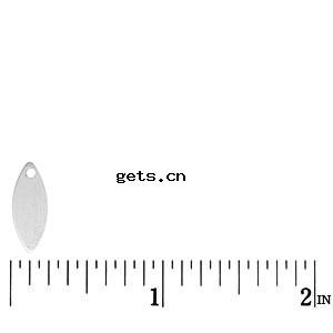 スターリングシルバー タグ, 92.5％純度シルバー, 馬の目, メッキ, 無色, 12.2x4.8mm, 売り手 パソコン