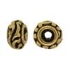 Zinc Alloy Spacer Beads, Round, plated nickel, lead & cadmium free Approx 
