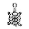Sterling Silver Animal Pendants, 925 Sterling Silver, Turtle, plated Approx 3.5mm 