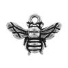 Стерлингового серебра животных подвески, Серебро 925 пробы, Пчела, Другое покрытие, Много цветов для выбора отверстие:Приблизительно 3.5mm, продается PC