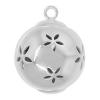 Zinc Alloy Jewelry Pendants, Round, with flower pattern cadmium free, 12mm Approx 2.5mm, Approx 