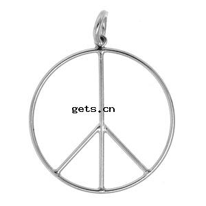 Zinc Alloy Peace Pendants, Peace Logo, plated, more colors for choice, cadmium free, Sold By KG
