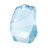 Подвески рок Божественной кристалл CRYSTALLIZED™ ® #6191, сваровский, граненый, аквамарин, 27mm, 10ПК/сумка, продается сумка