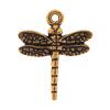 Zinc Alloy Animal Pendants, Dragonfly, plated Approx 3.5mm, Approx 