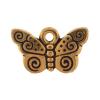 Zinc Alloy Animal Pendants, Butterfly, plated Approx 3.5mm, Approx 