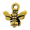 Pendentifs animaux en alliage de zinc, abeille, Plaquage normal, plus de couleurs à choisir Environ 3.5mm, Environ Vendu par kg