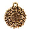 Zinc Alloy Flower Pendants, plated, layered cadmium free, 15mm Approx 3.5mm, Approx 