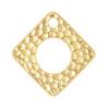 Zinc Alloy Jewelry Pendants, Rhombus, hammered cadmium free Approx 3.5mm, Approx 
