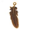 Zinc Alloy Feather Pendants, plated cadmium free Approx 3.5mm, Approx 