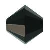 Perle bicône Xilion cristal CRYSTALLIZED™5328, CRYSTALLIZED™, facettes, noir, 3mm Vendu par sac