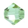 Perlas de imitado Swarovski 5301 bicono, Cristal, más tamaños para la opción, Peridoto, 1440PCs/Caja, Vendido por Caja