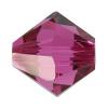 Grano de cristal Xilion bicono Swarovski ® 5328, facetas, fucsia, 6mm, 360PCs/Bolsa, Vendido por Bolsa