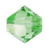 CRYSTALLIZED™ 5328 Crystal Xilion Bicone Bead, CRYSTALLIZED™, faceted, Peridot, 6mm 