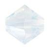 Perle bicône Xilion cristal CRYSTALLIZED™5328, CRYSTALLIZED™, facettes, Opale blanche, 6mm Vendu par sac