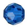 perles rondes de cristal CRYSTALLIZED™ ® 5000 4 mm , facettes, Bleu Capri, 4mm Vendu par sac