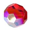 perles rondes de cristal CRYSTALLIZED™ ® 5000 4 mm , Placage de couleur AB, facettes, siam clair AB, 4mm Vendu par sac