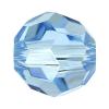 Abalorio de redondo de cristal de Swarovski ® 5000 6mm, Esférico, facetas, Aguamarina, 6mm, 360PCs/Bolsa, Vendido por Bolsa