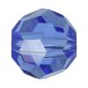 Abalorio de redondo de cristal de Swarovski ® 5000 6mm, Esférico, facetas, Zafiro, 6mm, 360PCs/Bolsa, Vendido por Bolsa