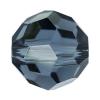 CRYSTALLIZED™ ® 5000 6mm perles rondes cristal, facettes, bleu montana, 6mm Vendu par sac