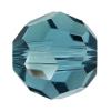 Abalorio de redondo de cristal de Swarovski ® 5000 6mm, Esférico, facetas, Indicolita, 6mm, 360PCs/Bolsa, Vendido por Bolsa
