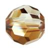 CRYSTALLIZED™ ® 5000 6mm perles rondes cristal, facettes, Cristal cuivré, 6mm Vendu par sac