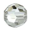 Abalorio de redondo de cristal de Swarovski ® 5000 6mm, Esférico, facetas, Sombra de plata de cristal, 6mm, 360PCs/Bolsa, Vendido por Bolsa