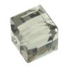CRYSTALLIZED™ 5601 8mm Crystal Cube Bead, CRYSTALLIZED™, faceted, Black Diamond, 8mm 