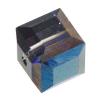 Swarovski® 5601 8mm Kristall Würfel Perlen, Swarovski, facettierte, Crystal Bermuda Blue, 8mm, 288PCs/Tasche, verkauft von Tasche