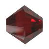 Perle bicône Xilion cristal CRYSTALLIZED™5328, CRYSTALLIZED™, facettes, cristal cramoisi, 5mm Vendu par sac