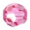 perles rondes de cristal de CRYSTALLIZED™ ® 5000 5 mm, facettes, rose, 5mm Vendu par sac