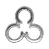 Zinc Alloy Jump Rings, Flower, plated cadmium free Approx 