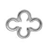 Zinc Alloy Linking Ring, Flower, plated Approx 