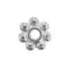 Perles intercalaires en alliage de zinc, fleur, Placage, plus de couleurs à choisir, protéger l'environnement, sans nickel, plomb et cadmium, 4mm, Environ Vendu par kg