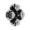 Perles intercalaires en alliage de zinc, fleur, Placage, plus de couleurs à choisir, protéger l'environnement, sans nickel, plomb et cadmium Environ Vendu par kg