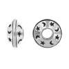 Filigree Zinc Alloy Beads, Rondelle, plated 9mm, Approx 