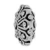 Filigree Zinc Alloy Beads, Rondelle, plated Approx 