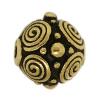 Filigree Zinc Alloy Beads, Round, plated 7.5mm, Approx 