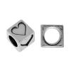 Zinc Alloy Jewelry Beads, Cube, plated 5.5mm, Approx 